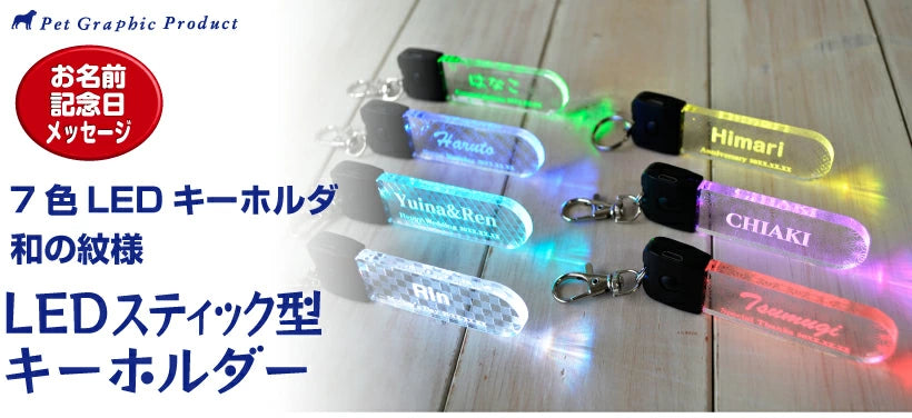 光る キーホルダー LED チャーム USB充電式