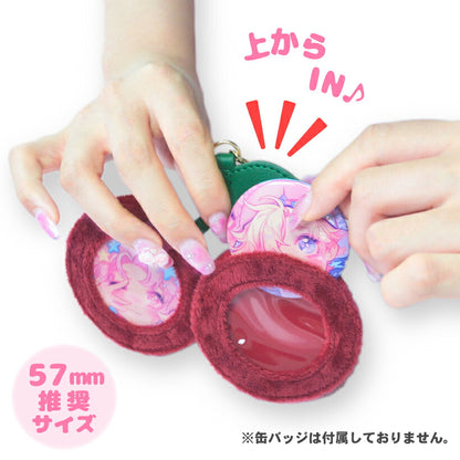 推し活 缶バッジケース【さくらんぼ型 缶バッジ ケース 】